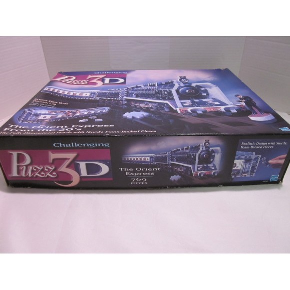 Vintage 1998 The Orient Express 1920's Train 3-D Puzzle from Hasbro 769 Pieces - Picture 3 of 6